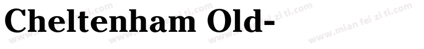 Cheltenham Old字体转换